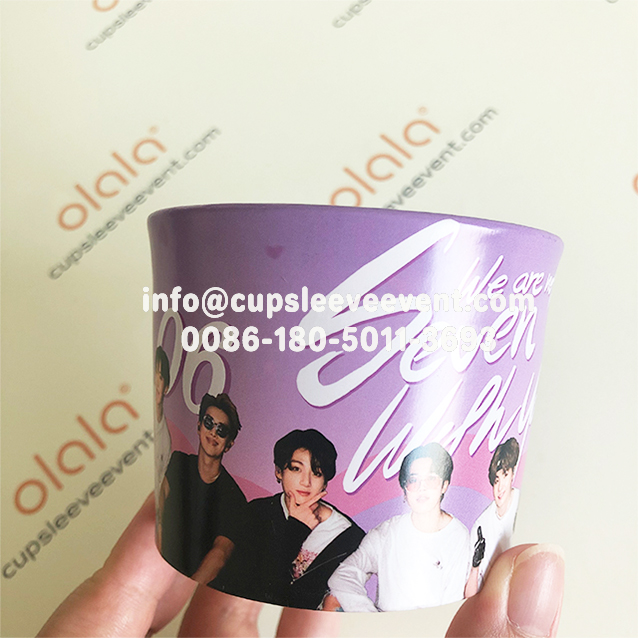 OLALACL-17 Kpop idol group paper air cup sleeve - cupsleeveevent.com