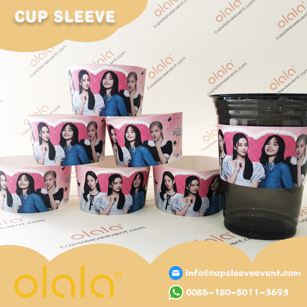 Wholesale Custom printed Kpop cupsleeve air cup holder and thick